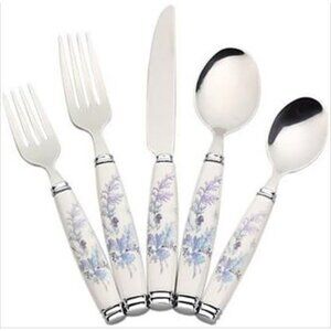 20 Piece Pfaltzgraff The Winter Frost Collection Flatware Set NEW